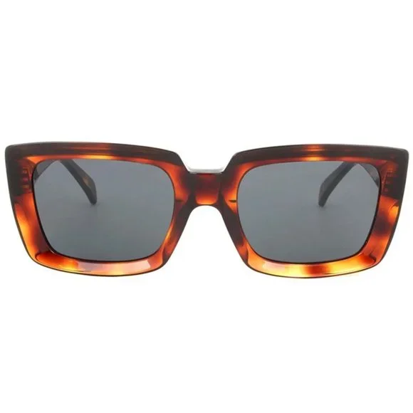 Celine Tortoise Shell / Dark Havana Sunglasses CELINE Dark Havana Cat Eye CL40199I 53N Sunglasses - US main image 4